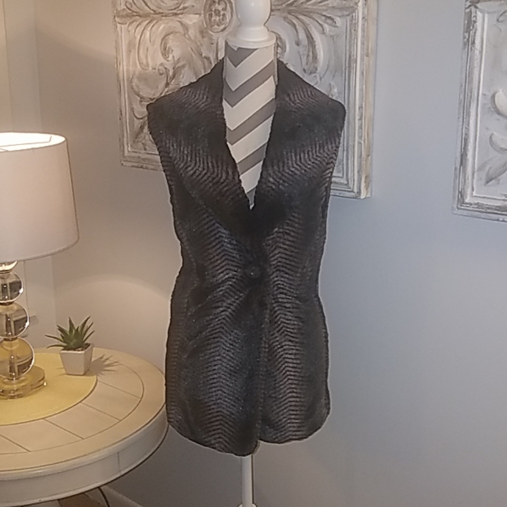 Alfani Faux Fur Vest
